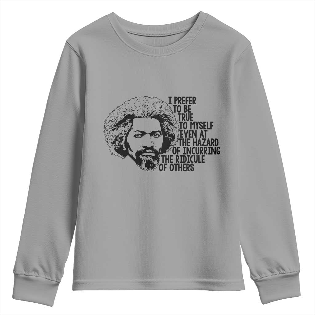 Frederick Douglass Pride Quote Youth Sweatshirt TS14 Sport Gray Print Your Wear