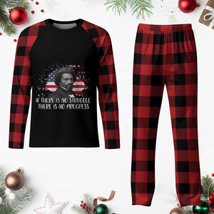 Frederick Douglass American Flag Plaid Pajama Set Is There Is No Struggle There Is No Progress TS14 Buffalo Plaid Print Your Wear