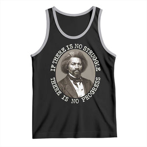 Frederick Douglass Pride Quote Tank Top Is There Is No Struggle There Is No Progress TS14 Black Athletic Heather Print Your Wear
