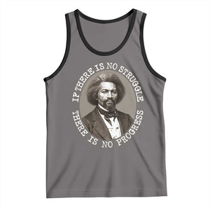 Frederick Douglass Pride Quote Tank Top Is There Is No Struggle There Is No Progress TS14 Deep Heather Black Print Your Wear