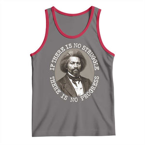 Frederick Douglass Pride Quote Tank Top Is There Is No Struggle There Is No Progress TS14 Deep Heather Red Print Your Wear