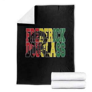 Frederick Douglass Throw Blanket Pan African Flag Black History Month TS14 Black Print Your Wear