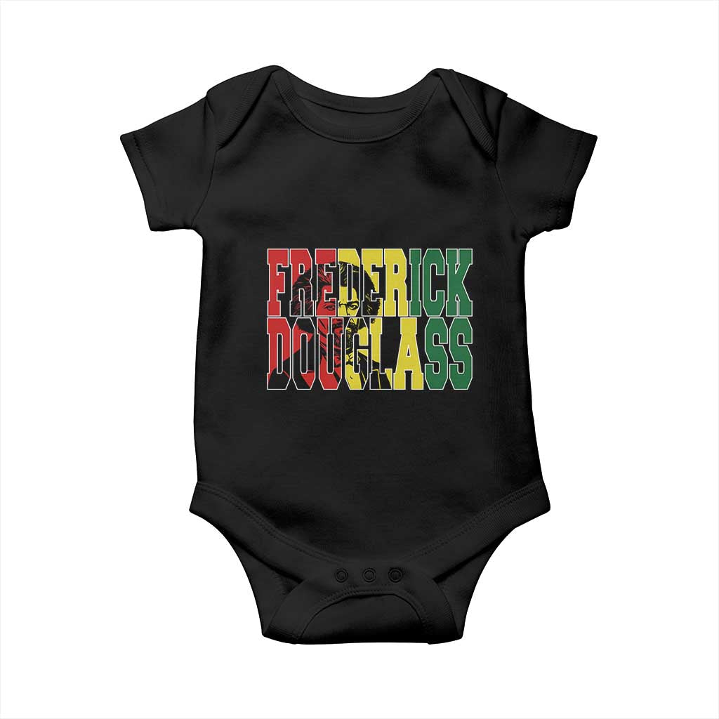 Frederick Douglass Baby Onesie Pan African Flag Black History Month TS14 Black Print Your Wear