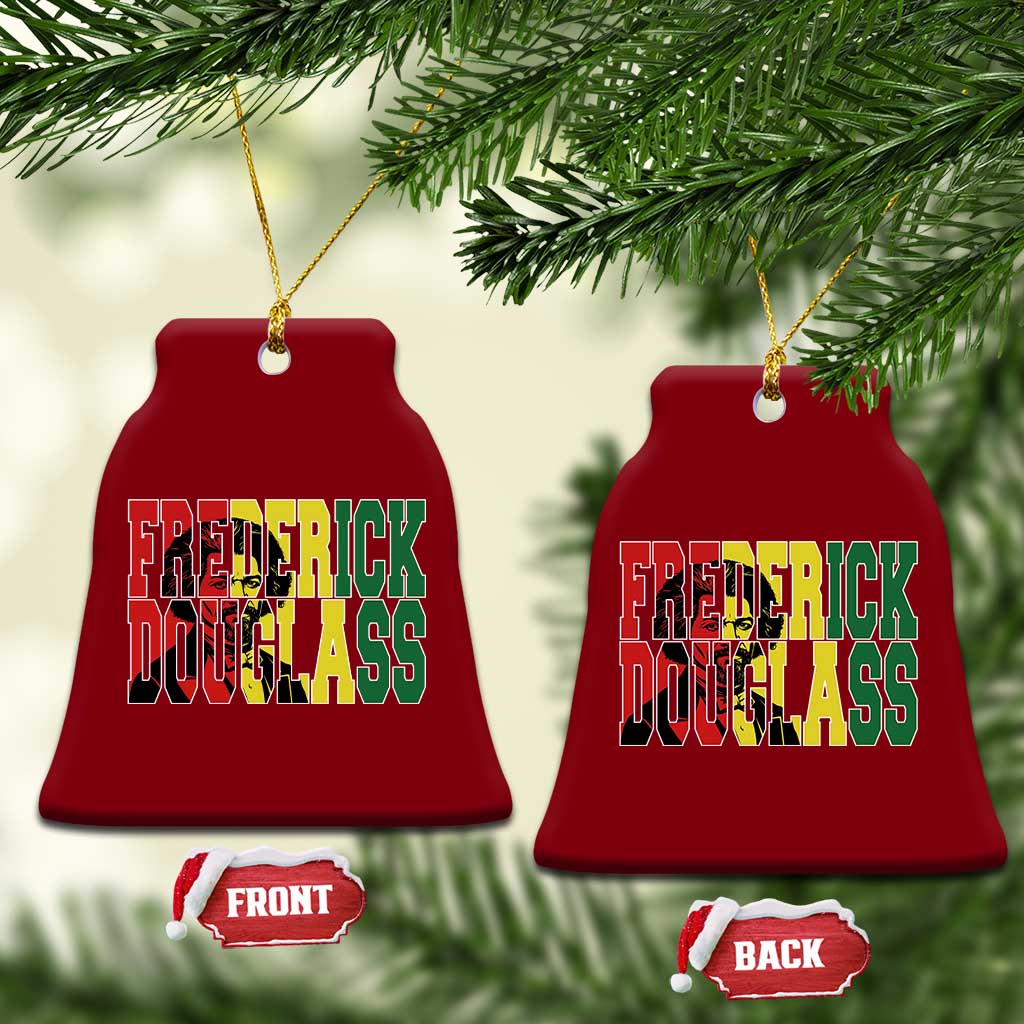 Frederick Douglass Ceramic Ornament Pan African Flag Black History Month TS14 Print Your Wear