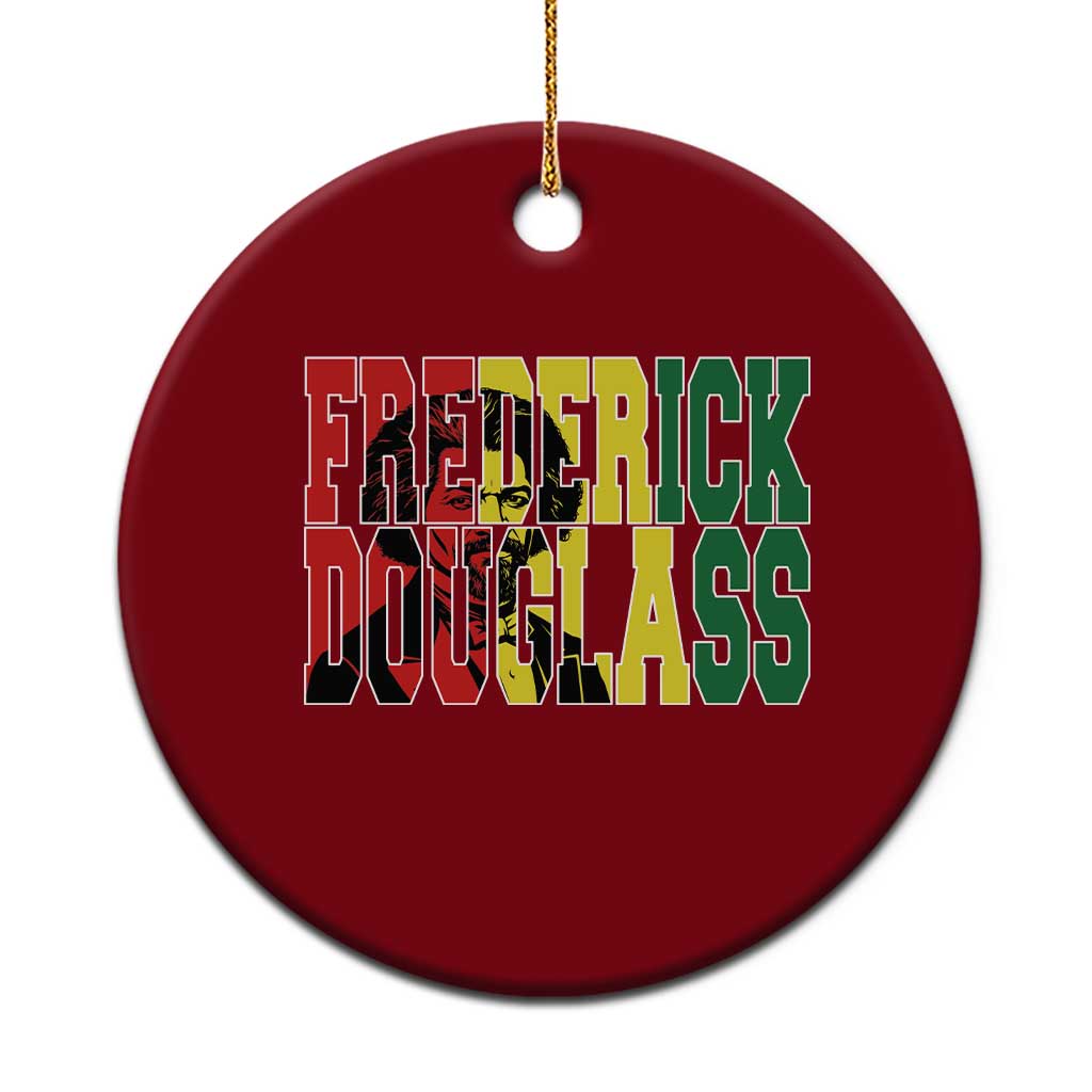 Frederick Douglass Ceramic Ornament Pan African Flag Black History Month TS14 1pc Red Print Your Wear