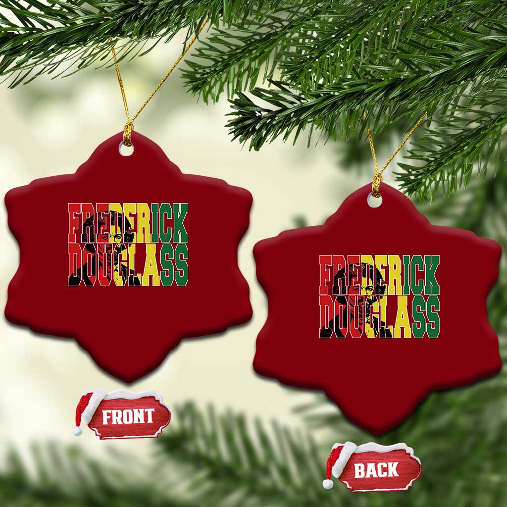 Frederick Douglass Ceramic Ornament Pan African Flag Black History Month TS14 Print Your Wear