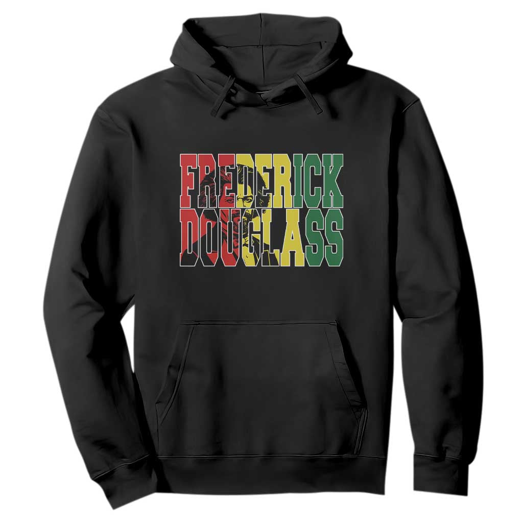 Frederick Douglass Hoodie Pan African Flag Black History Month - Print Your Wear