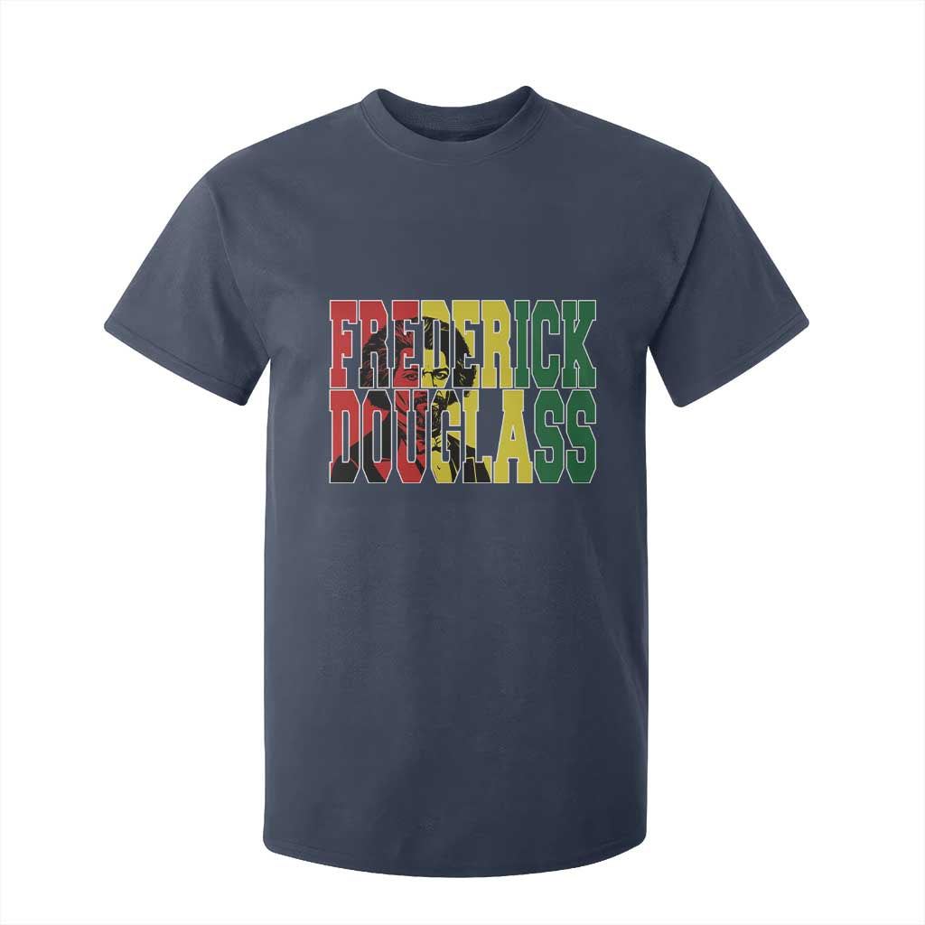 Frederick Douglass T Shirt For Kid Pan African Flag Black History Month TS14 Navy Print Your Wear