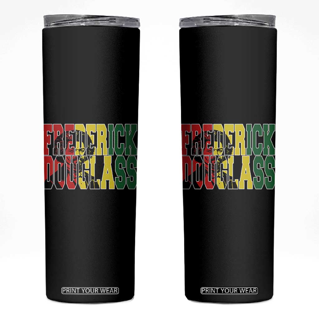Frederick Douglass Skinny Tumbler Pan African Flag Black History Month TS14 Black Print Your Wear