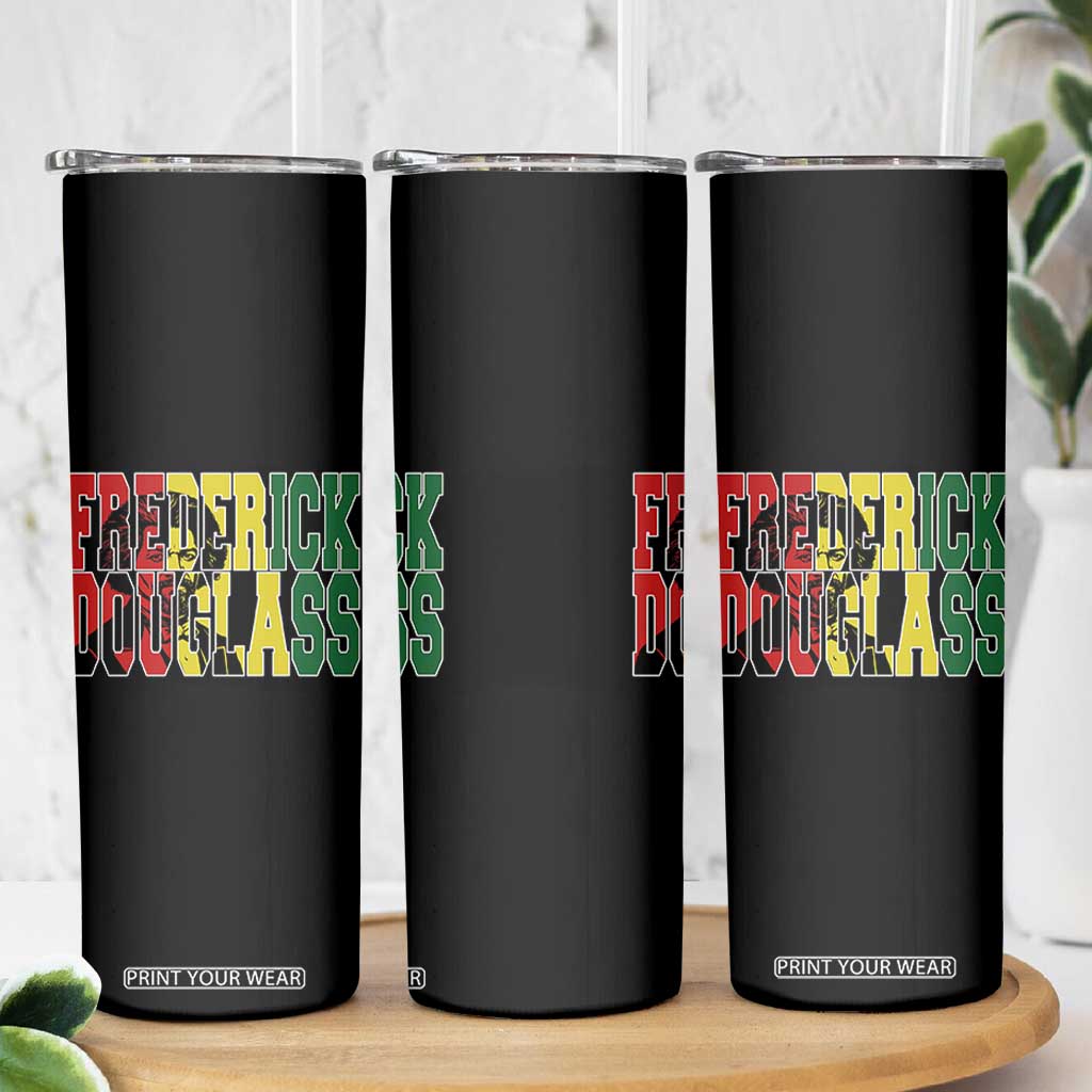 Frederick Douglass Skinny Tumbler Pan African Flag Black History Month TS14 Print Your Wear