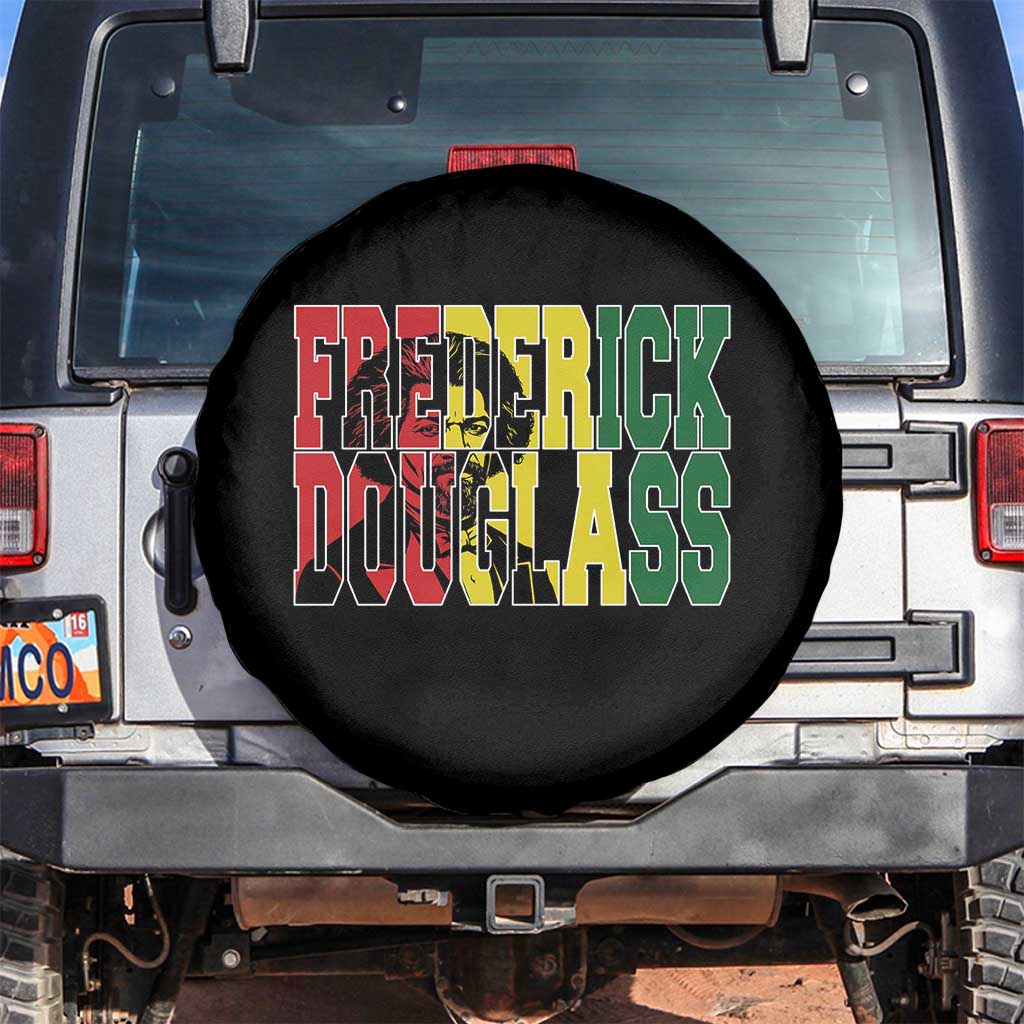 Frederick Douglass Spare Tire Cover Pan African Flag Black History Month TS14 No hole Black Print Your Wear