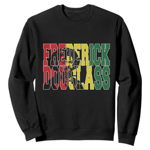 Frederick Douglass Sweatshirt Pan African Flag Black History Month TS14 Black Print Your Wear