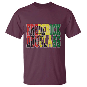 Frederick Douglass T Shirt Pan African Flag Black History Month TS14 Maroon Print Your Wear