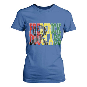 Frederick Douglass T Shirt For Women Pan African Flag Black History Month TS14 Royal Blue Print Your Wear