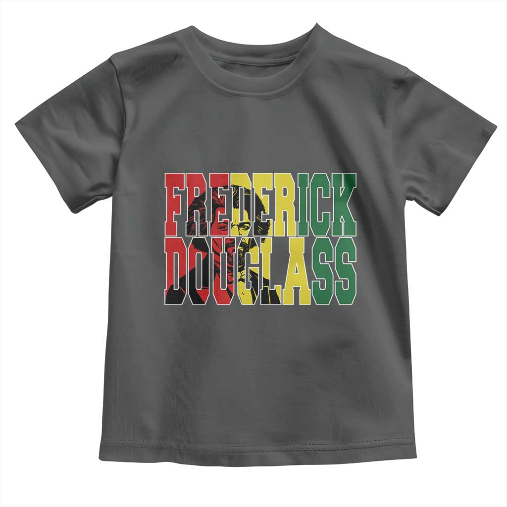 Frederick Douglass Toddler T Shirt Pan African Flag Black History Month TS14 Dark Heather Print Your Wear