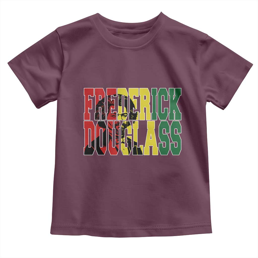 Frederick Douglass Toddler T Shirt Pan African Flag Black History Month TS14 Maroon Print Your Wear