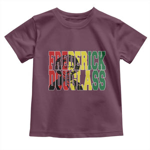 Frederick Douglass Toddler T Shirt Pan African Flag Black History Month TS14 Maroon Print Your Wear