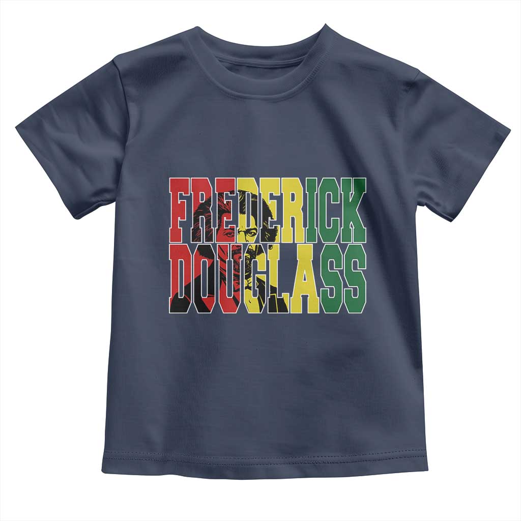 Frederick Douglass Toddler T Shirt Pan African Flag Black History Month TS14 Navy Print Your Wear