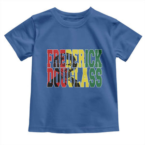 Frederick Douglass Toddler T Shirt Pan African Flag Black History Month TS14 Royal Blue Print Your Wear