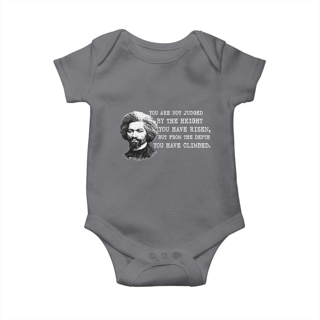 Frederick Douglass Quote Baby Onesie Black History Month TS14 Charcoal Print Your Wear