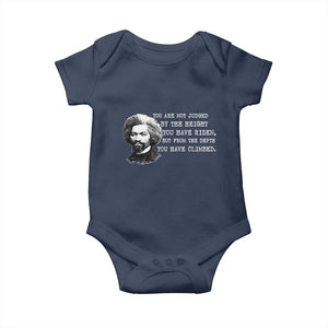 Frederick Douglass Quote Baby Onesie Black History Month TS14 Navy Print Your Wear