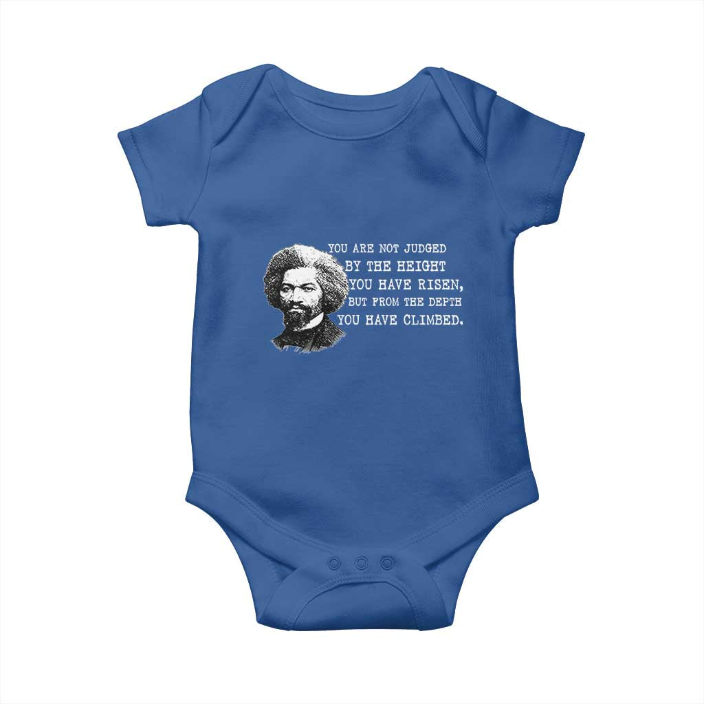 Frederick Douglass Quote Baby Onesie Black History Month TS14 Royal Blue Print Your Wear