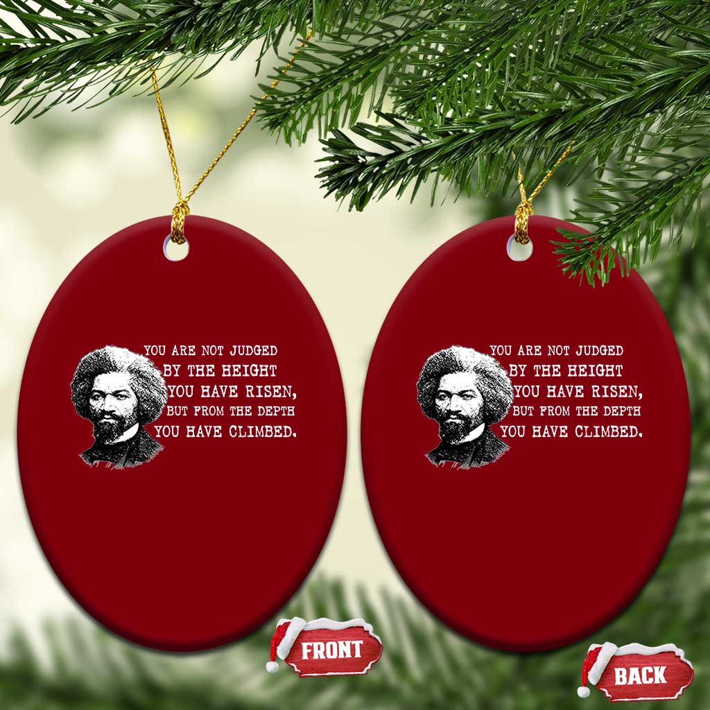 Frederick Douglass Quote Ceramic Ornament Black History Month TS14 Print Your Wear