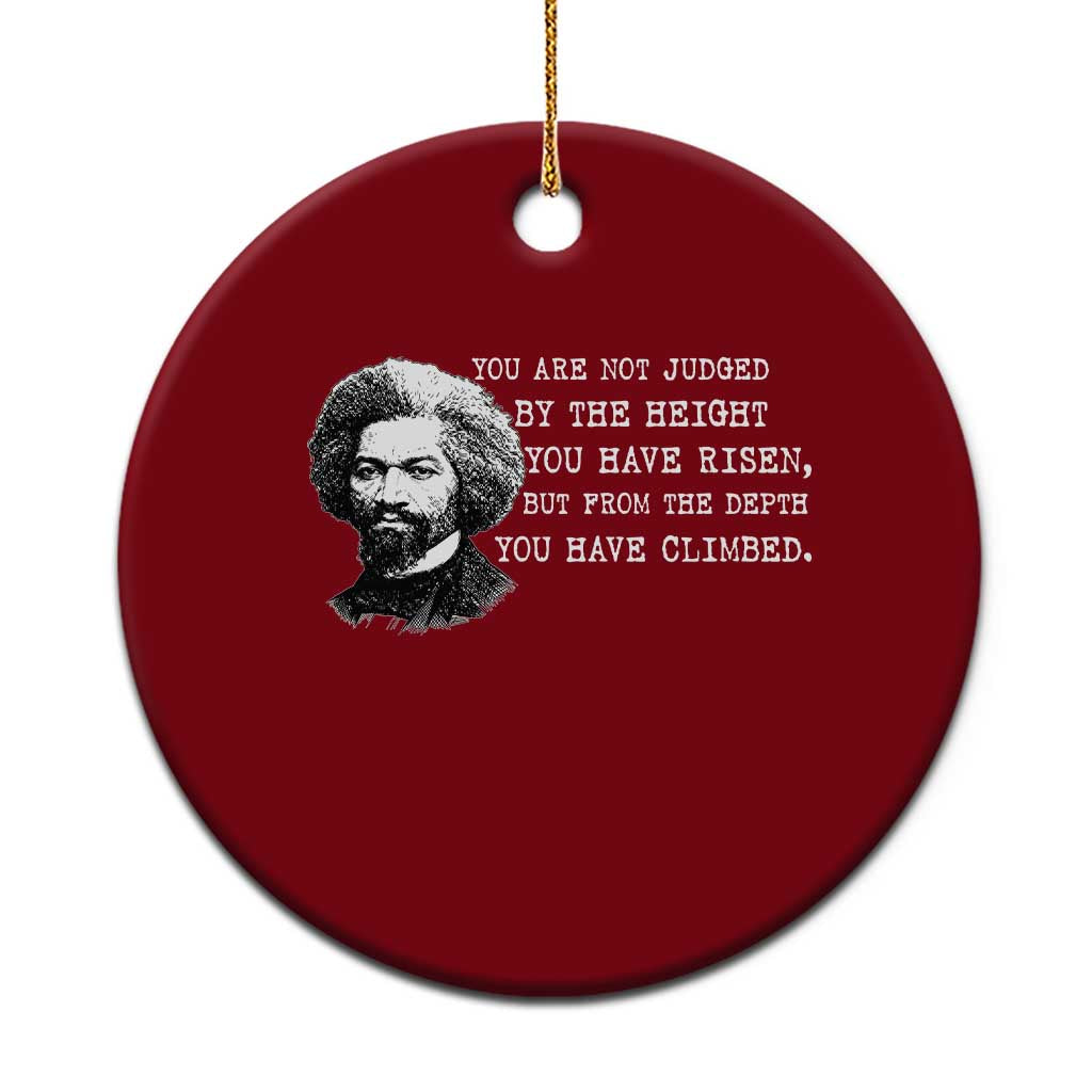 Frederick Douglass Quote Ceramic Ornament Black History Month TS14 1pc Red Print Your Wear
