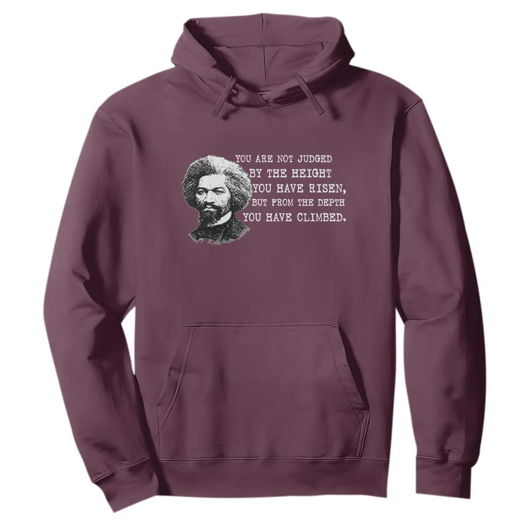 Frederick Douglass Quote Hoodie Black History Month TS14 Maroon Print Your Wear