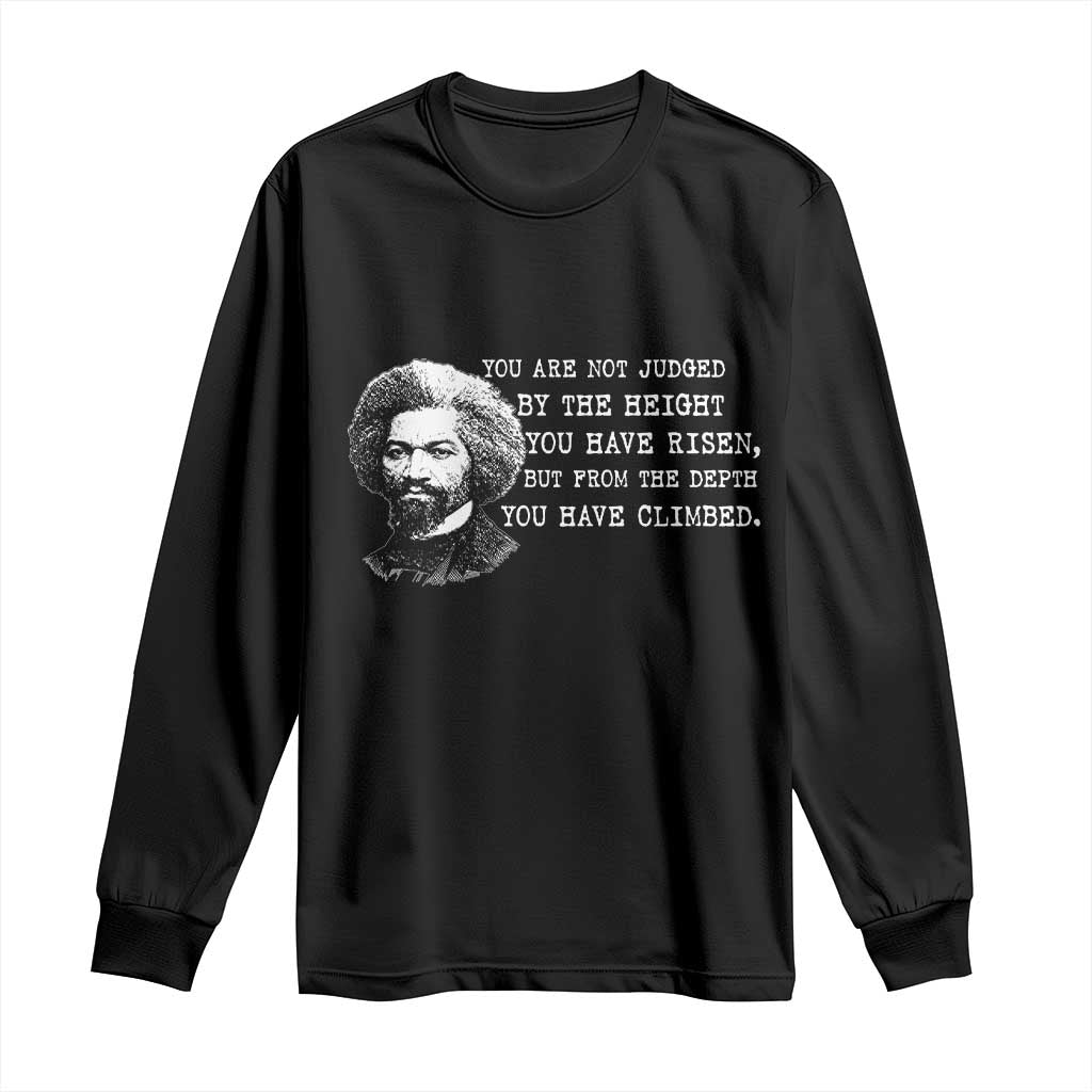 Frederick Douglass Quote Long Sleeve Shirt Black History Month TS14 Black Print Your Wear
