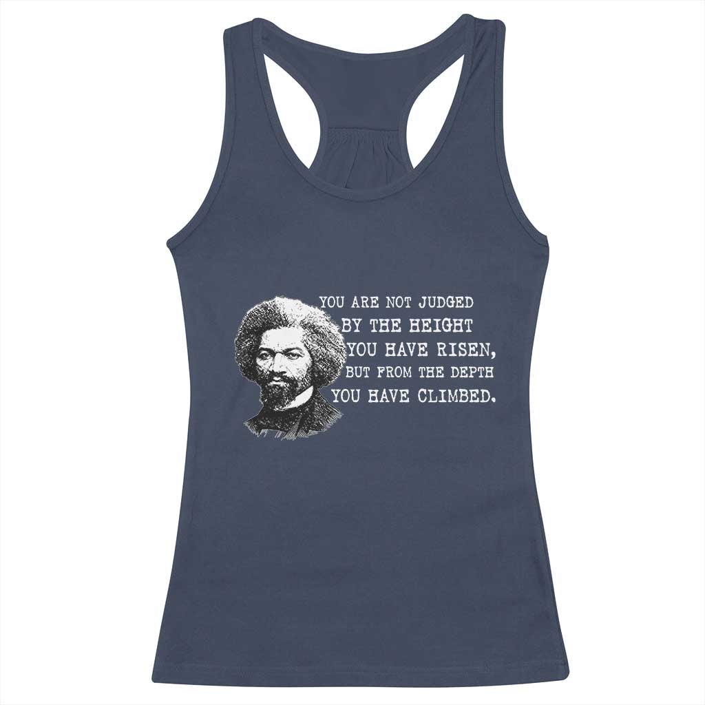 Frederick Douglass Quote Racerback Tank Top Black History Month TS14 Navy Print Your Wear