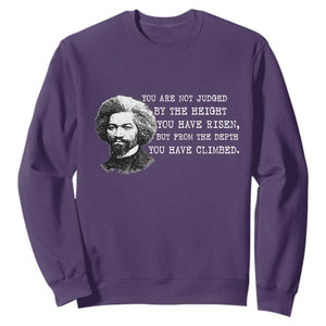Frederick Douglass Quote Sweatshirt Black History Month TS14 Purple Print Your Wear