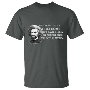 Frederick Douglass Quote T Shirt Black History Month TS14 Dark Heather Print Your Wear