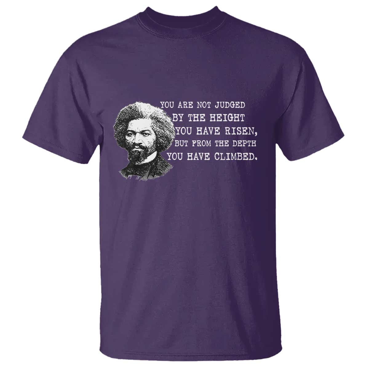 Frederick Douglass Quote T Shirt Black History Month TS14 Purple Print Your Wear