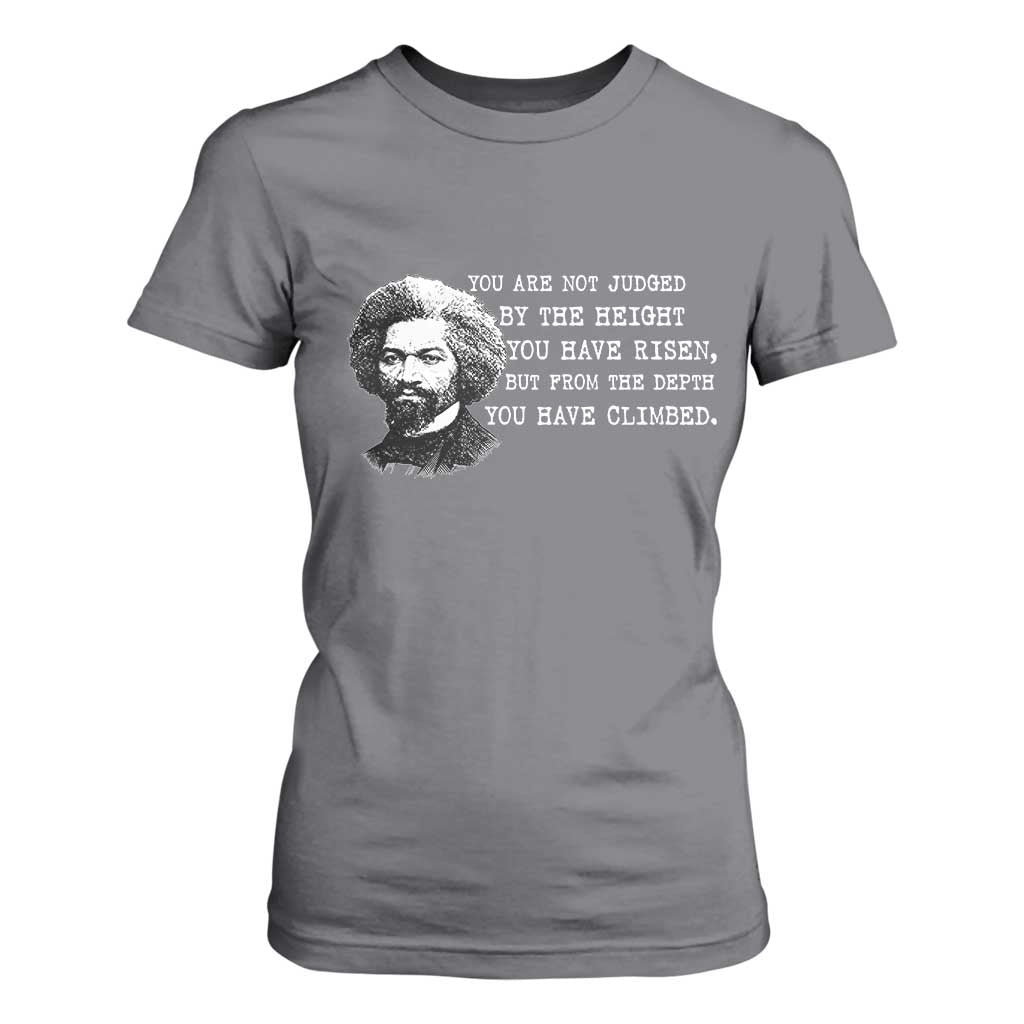 Frederick Douglass Quote T Shirt For Women Black History Month TS14 Charcoal Print Your Wear
