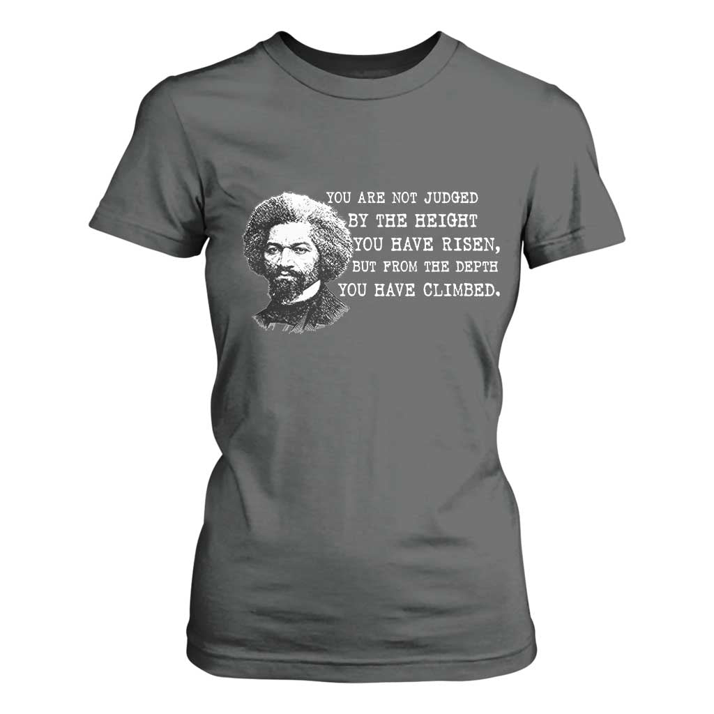 Frederick Douglass Quote T Shirt For Women Black History Month TS14 Dark Heather Print Your Wear