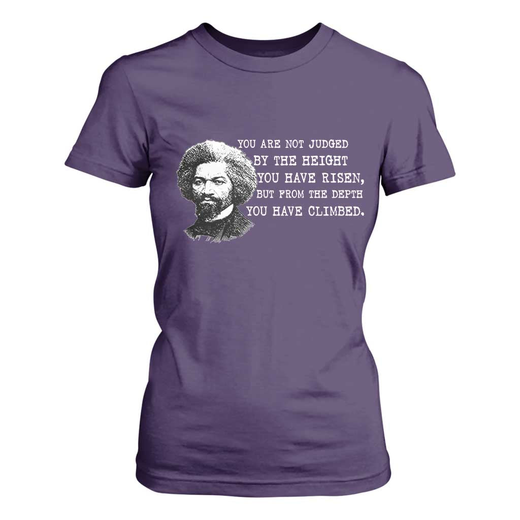 Frederick Douglass Quote T Shirt For Women Black History Month TS14 Purple Print Your Wear