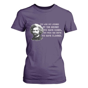 Frederick Douglass Quote T Shirt For Women Black History Month TS14 Purple Print Your Wear