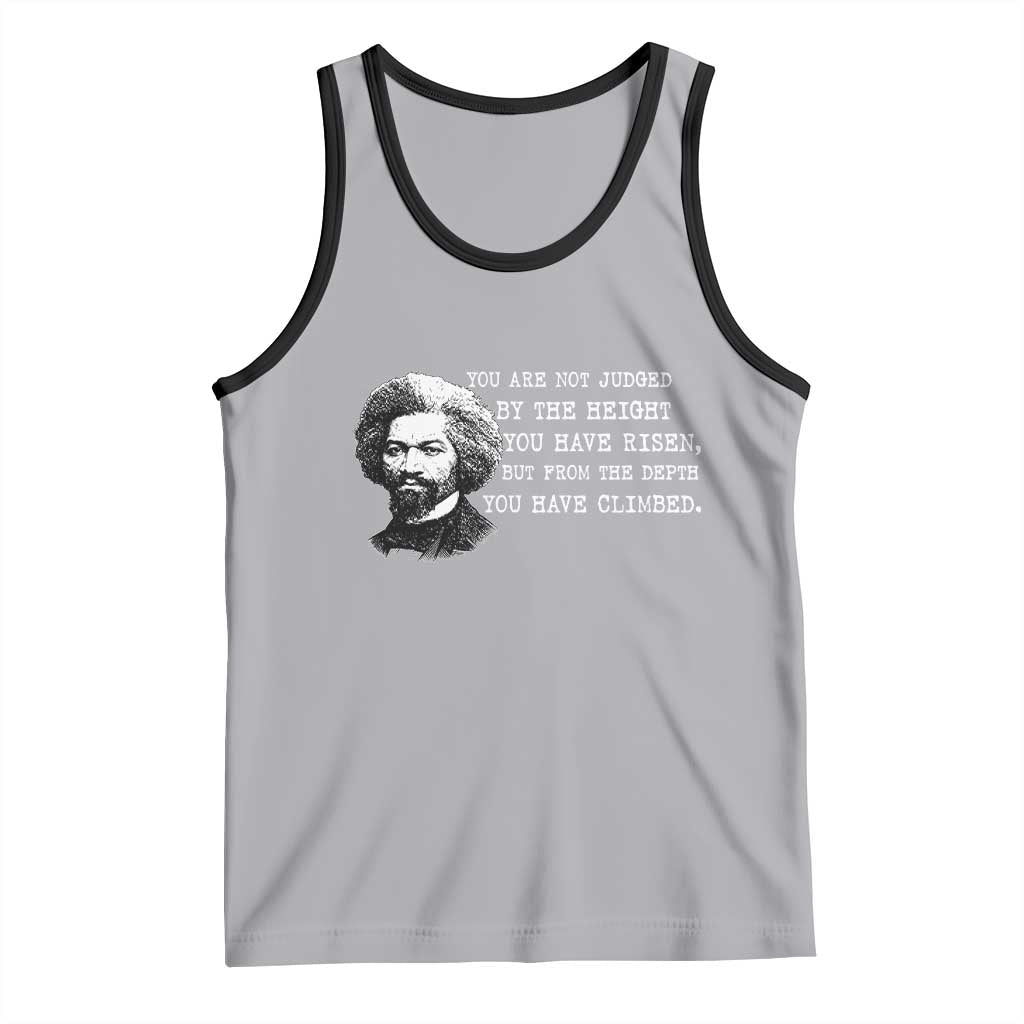 Frederick Douglass Quote Tank Top Black History Month TS14 Athletic Heather Black Print Your Wear