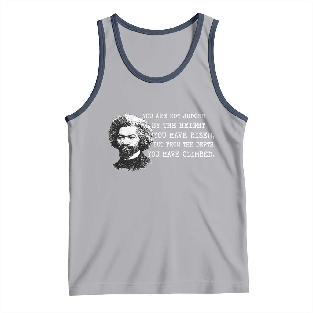 Frederick Douglass Quote Tank Top Black History Month TS14 Athletic Heather Navy Print Your Wear