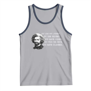 Frederick Douglass Quote Tank Top Black History Month TS14 Athletic Heather Navy Print Your Wear