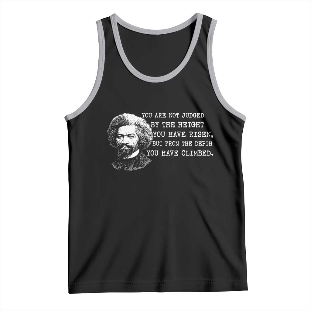 Frederick Douglass Quote Tank Top Black History Month TS14 Black Athletic Heather Print Your Wear
