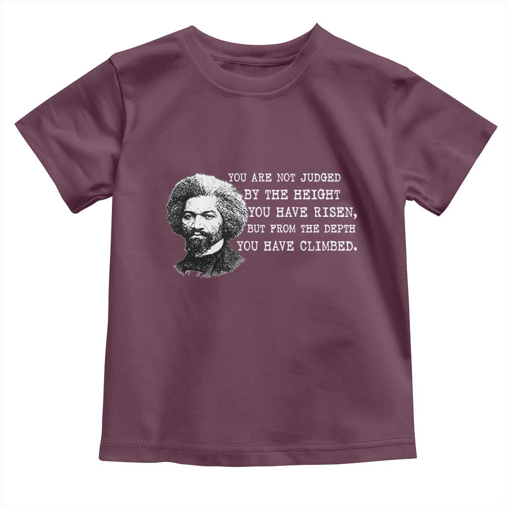 Frederick Douglass Quote Toddler T Shirt Black History Month TS14 Maroon Print Your Wear