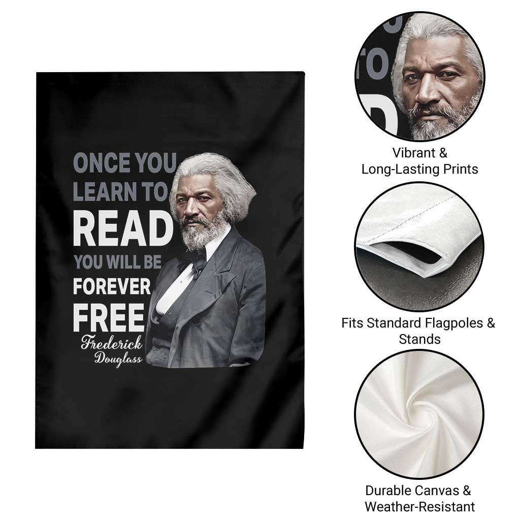 Frederick Douglass Freedom Quote Garden Flag Once You Learn to Read TS14 Print Your Wear