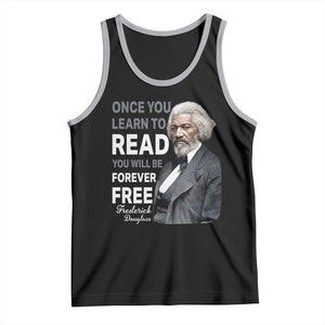 Frederick Douglass Freedom Quote Tank Top Once You Learn to Read TS14 Black Athletic Heather Print Your Wear