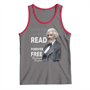 Frederick Douglass Freedom Quote Tank Top Once You Learn to Read TS14 Deep Heather Red Print Your Wear