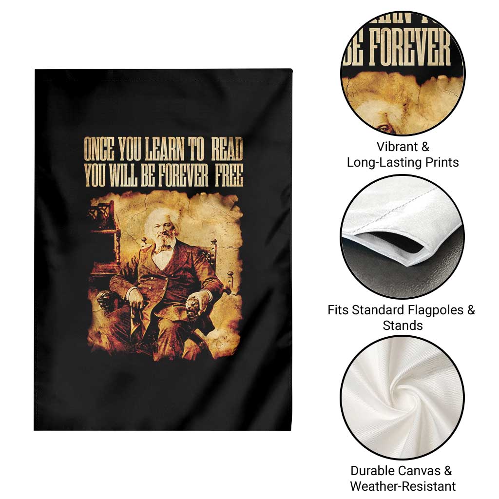 Frederick Douglass Quote Garden Flag Once You Learn to Read TS14 Print Your Wear