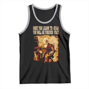 Frederick Douglass Quote Tank Top Once You Learn to Read TS14 Black Athletic Heather Print Your Wear