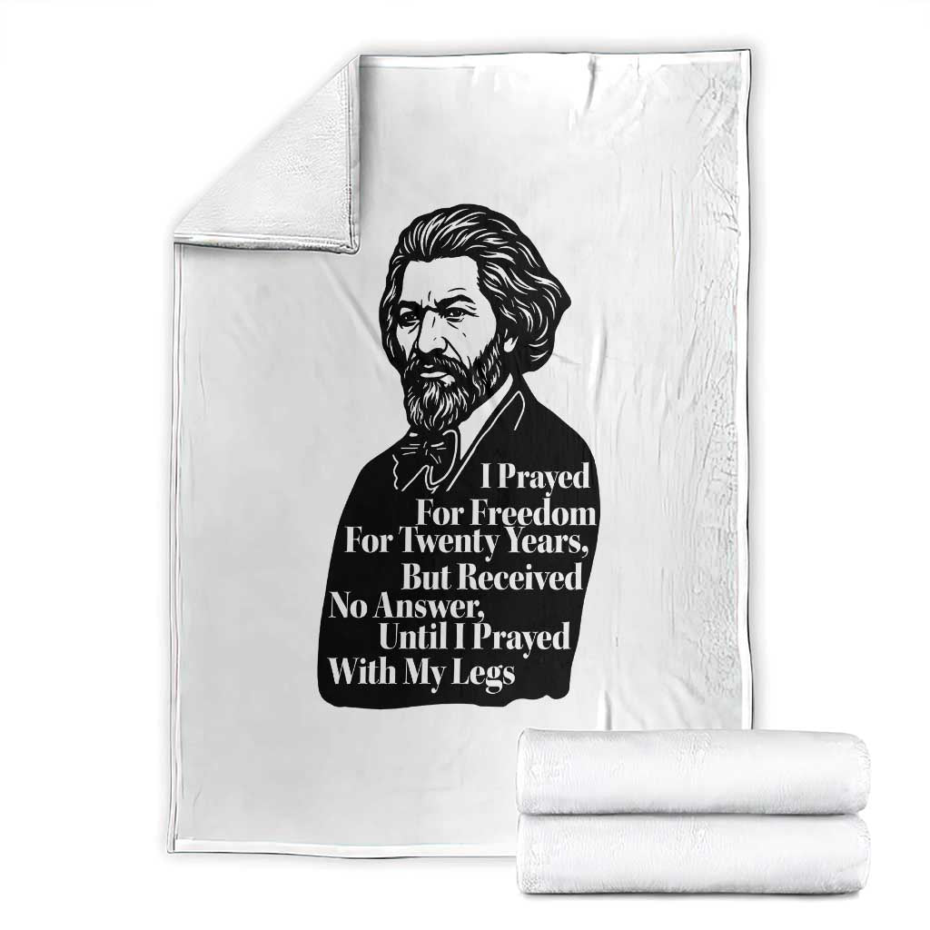 Frederick Douglass Inspirational Quote Throw Blanket Black History Month - Print Your Wear