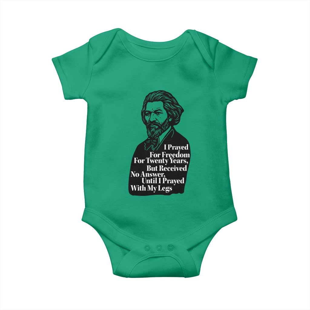 Frederick Douglass Inspirational Quote Baby Onesie Black History Month TS14 Irish Green Print Your Wear